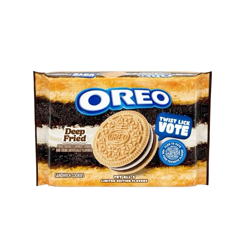 Fried Oreos, Limited-Time Cream Flavored Deep Fried Cookies, 1 Box Snack