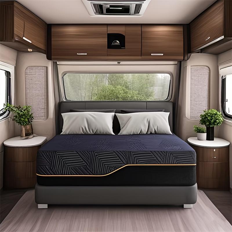 Full Queen King Size Mattress 14 Inch - Cooling Gel Memory Foam, Medium Firm Pressure Relief, Hypoallergenic, Plush Feel, Polyester Cover, Ideal for Bedroom, Guest Room, Dorm Essentials | Modern Bedroom Decor | Durable Mattre