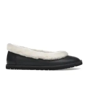 UGG Zora Leather Ballet Flat Black (Women's) (women) by StockX