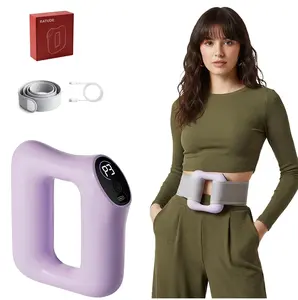 Deep Tissue Percussion Muscle Massager, ElectricDual-Ring Fascia Massager with Belt, 3 Modes and 5Intensities Handheld Full Body Fascia Massager Ringfor Relaxation, Portable Muscle Massagers