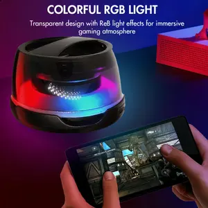 Mini Magnetic Bluetooth Speaker with RGB Lights – Portable Wireless Stereo Speaker, Rechargeable Battery, Small Outdoor LED Speaker, Gift for Relatives & Friends