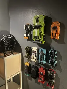 Lego Speed Champions Car Mount for Enthusiasts - Plastic Wall Mount Compatible with Lego Speed Champion Sets - Ideal for Displaying and Organizing Building Toys