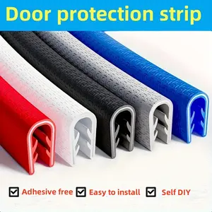 5 Meter Car Door Protector Strip, No Glue Needed, Quick Installation DIY, Suitable for Suv Sedan Pickup Boat RV Atv Motorcycle, Car Decorations, Car Accessories