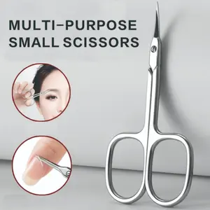 Stainless Steel Small Scissors, Dead Skin Clippers, Ideal Skincare and Beauty Tool, Eyelash Trimming Tool, Durable Design Precision Cut, Compact