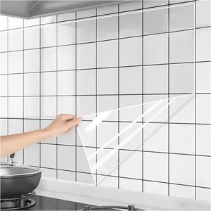 Wall Protector Film Kitchen Oil Proof Wall Sticker Stove Cabinet Heat-Resisting Self Adhesive Wallpaper Waterproof Decoration