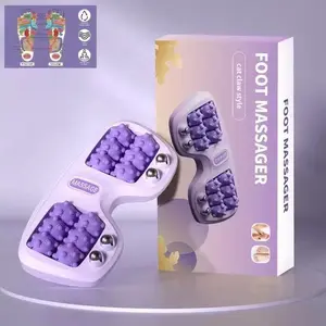 Foot massage roller, used to relieve foot pain, reduce pressure and improve blood circulation. Portable reflex therapy tool, suitable for home and office use.