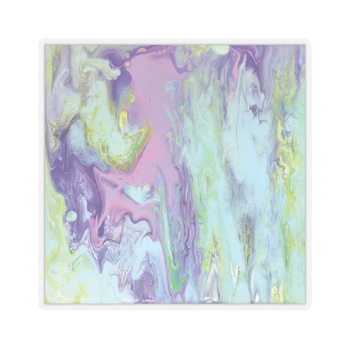 Bright Pour Paint  Stickers