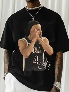 Stephen Curry Graphic Tee, Retro Sports Streetwear T-Shirt