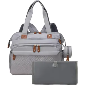 Large Capacity Baby Diaper Bag Backpack, Multifunctional Diaper Bag, Portable Handheld Mommy Bag for Outdoor Use, Multi-Functional Maternity Nappy Storage