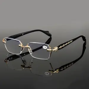 Unisex Ultra-Light Frameless Glasses- Vintage Diamond Cut Edge, Classic Unisex Computer Glasses, Sturdy Iron Frame, Unisex Glasses street photography low bridge turtle shell cute sunnies luxury sunglass ses intelligent color uv400 protection sun glass y2k