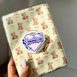 Emotional Support Kindle Phone Grip - Heart Shaped E-Reader Accessory - Cute Kindle Decor - Bookish Gift for Her - Aesthetic Reading Stand - Kindle Girlie Accessory