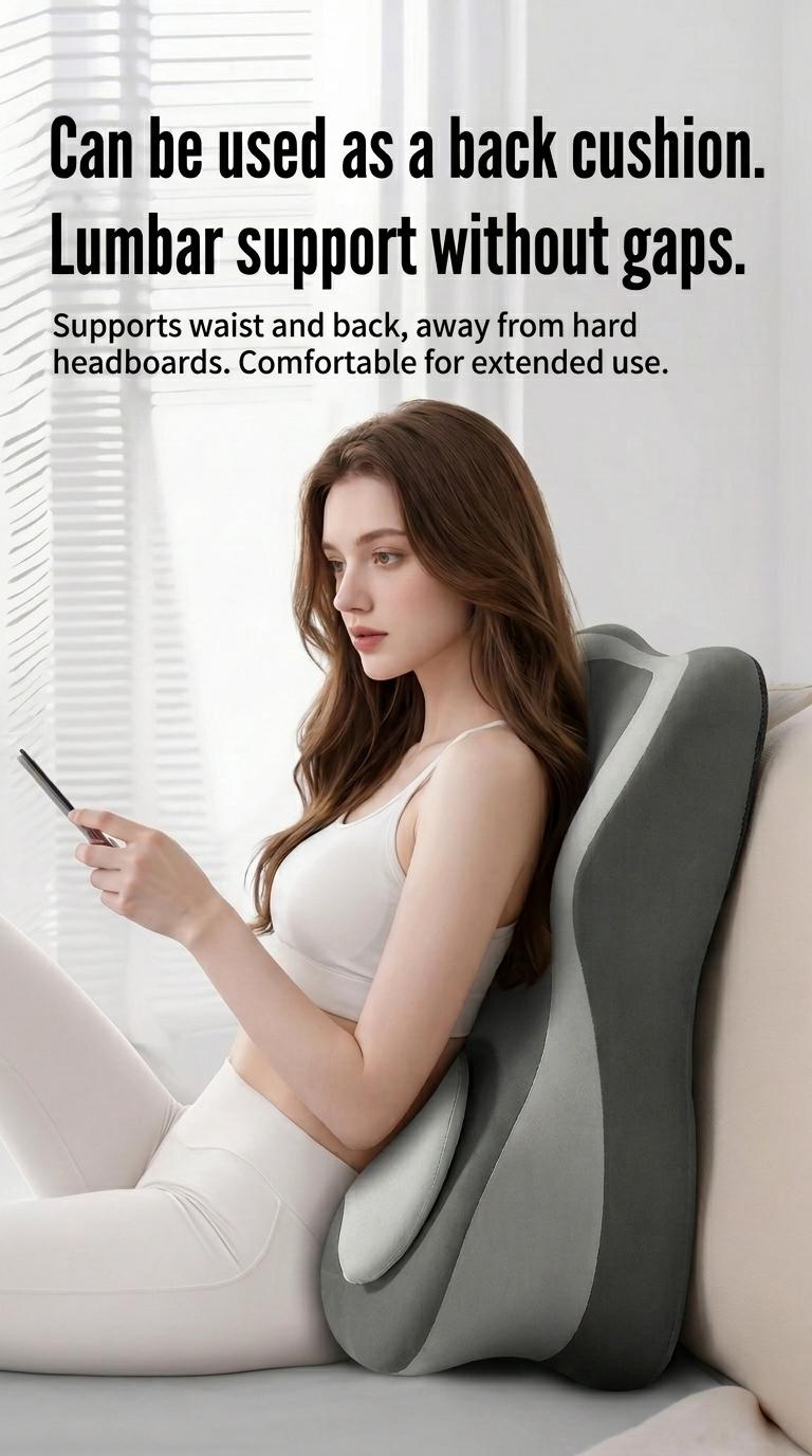 Ergonomic Face Down Bed Pillow - Cooling Memory Foam Cushion with Firm Memory Foam Cushioning, Adjustable Neck Supportive Bolster for Reading, Phone Use, Machine Washable,back to school,back to school shopping,home decor Ergonomic Face Down Bed Pillow - Cooling Memory Foam Cushion with Firm Memory Foam Cushioning, Adjustable Neck Supportive Bolster for Reading, Phone Use, Machine Washable,back to school,back to school shopping,home decor