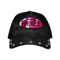 415 Black & Pink Studded Trucker Hat