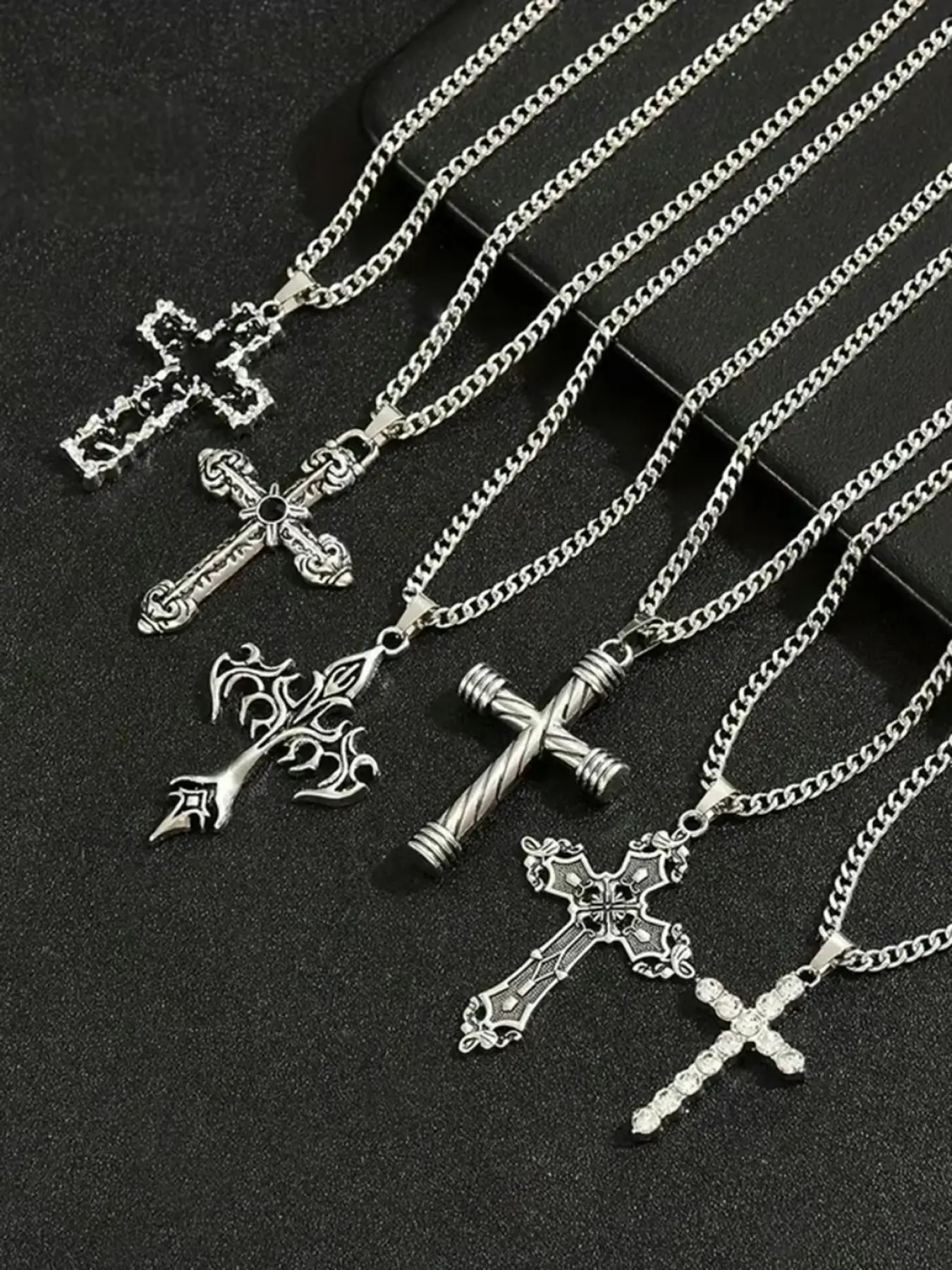 The trendy and fashionable Gothic Cross Design pendant necklace comes in a variety of styles, suitable for daily wear, vacation dates, and other occasions. It is also a surprising and exquisite small gift, Gothic Mystery Jewelry