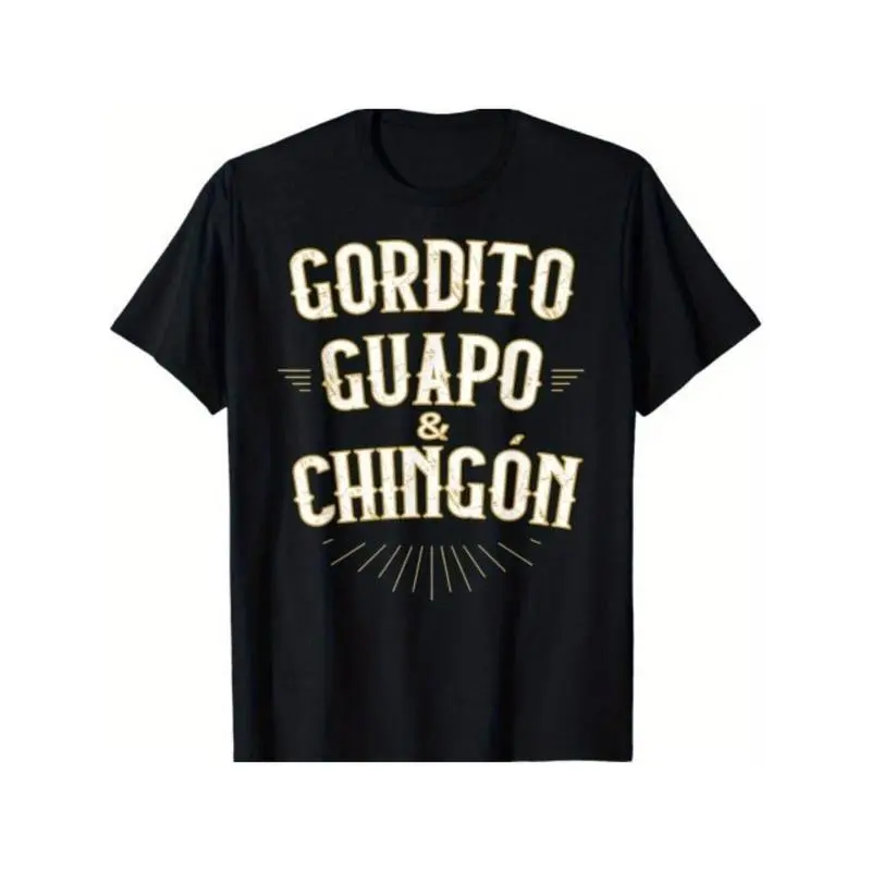 Lady's Plus-Size Round Neck Short-Sleeve Humorous Mexican Graphic T-Shirt, Casual Streetwear Summer Clothes