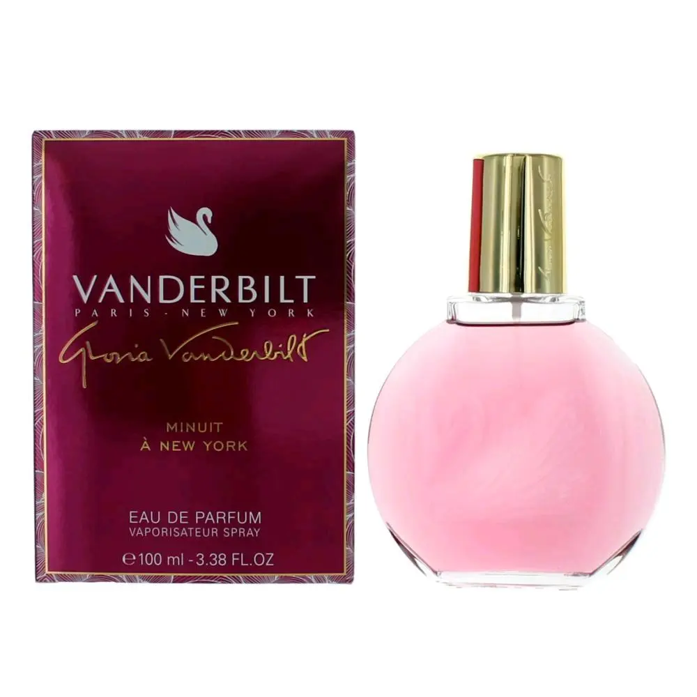 Minuit a New York by Gloria Vanderbilt Women's Eau de Parfum Spray, 3.38 fl oz Dreamy Floral Musk Scent, Long-Lasting for Daily Wear