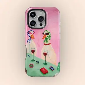 Duck Phone Case, Candlelight Dinner Animal Cover fit for iPhone 17 16 15 14 13 12 11 Pro Max LF9