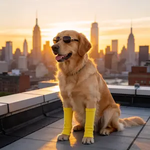 Dog Knee Brace Support Leg Sleeves -  Joint Protector, Anti-Slip Cotton Socks for Outdoor Sports & Recovery