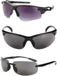'The Allstars' 3 Pair of our Most Popular Lightweight Bifocal Sport Wrap Unisex Reading Sunglasses