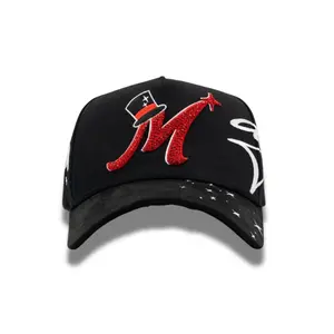 Thirty One Hats x El Mago “Magic M” Snapback Cap – Black Streetwear Baseball Hat with 3D Magic M Script Embroidery, Premium Stitching, Structured Crown & Adjustable Unisex Fit, for Men & Women ( NO BOX)