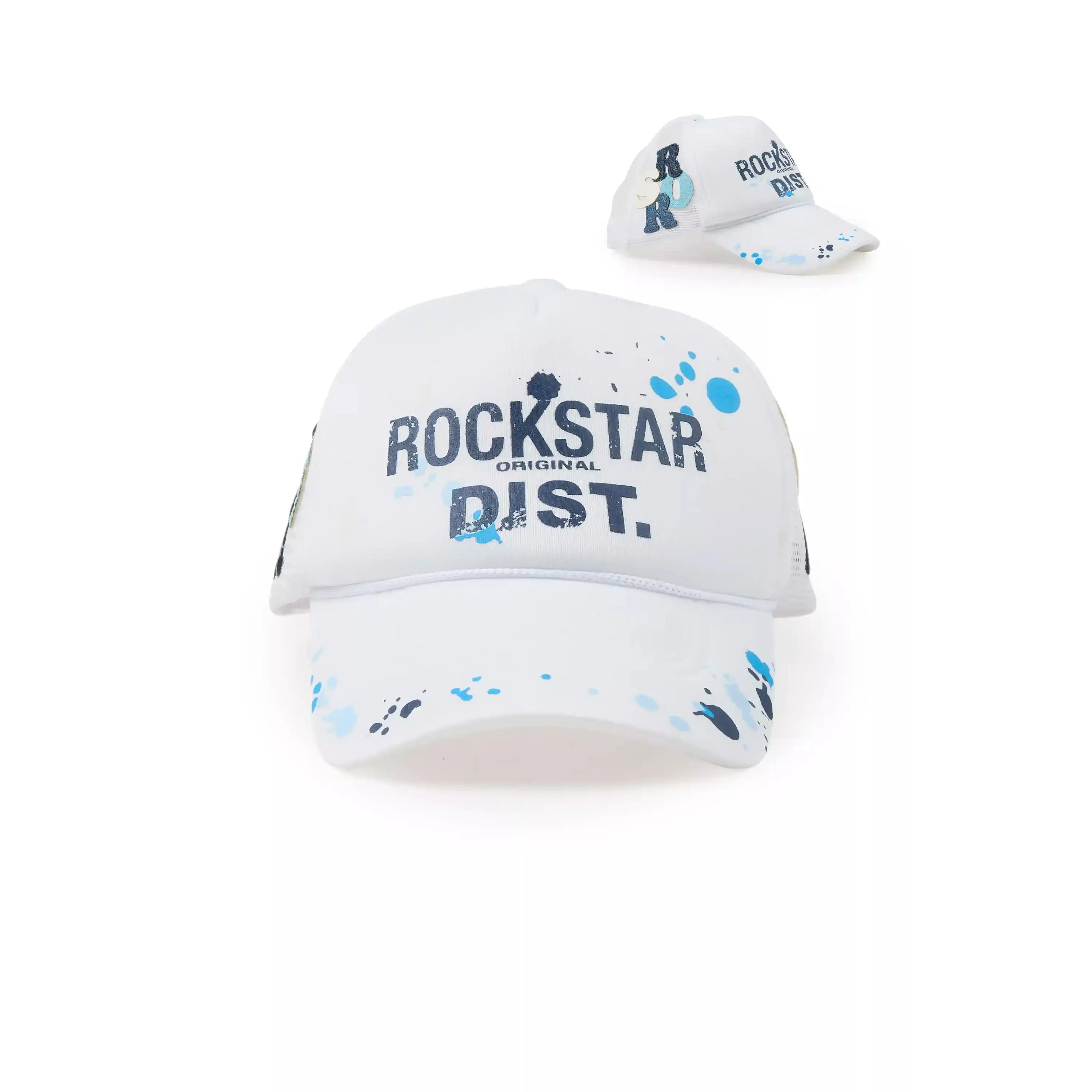 Platon White Graphic Trucker Hat