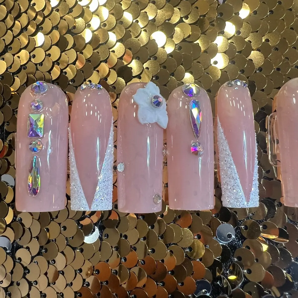 10pc handmade press on nails medium square tapered reusable 10pc handmade press on nails medium square tapered reusable