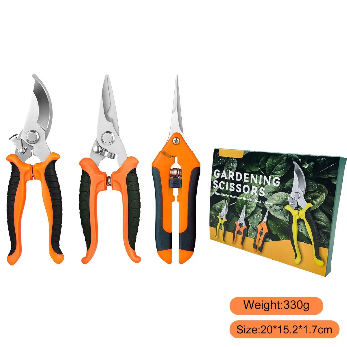 Pruning Shears Gardening Scissors Set, Bonsai Fruit Tree Branches Garden Multi-Purpose Tool Tree Trimmer Stainless Steel, Durable & Efficient Cutting, Tree Trimming Tool, Tree Branch Cutter
