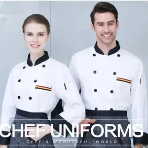 Chef Jacket Short Sleeve Men Women Cook Shirt Baker Restaurant Kitchen Clothes Waiter Uniform
