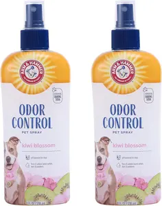 2 x Pets Super Deodorizing Spray for Dogs - Best Odor Eliminating Spray for All Dogs & Puppies - Fresh Kiwi Blossom Scent - 8 Ounces