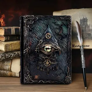 Vintage Cthulhu notebook, diary, magic notebook, 3D notebook, high aesthetic value and creative design