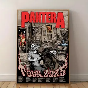 Pantera 2025 Tour Poster
