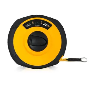 100FT/30M Fiberglass Tape Measure - Dual-Inch/Metric Scale, Lightweight & Durable, Portable Long Measuring Tape for Construction, Surveying, scaping