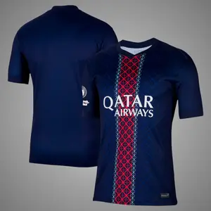 Blue Color PSG Home 25/26 Soccer Jersey, PSG Bue Color 25/26 Home Edition Short Sleeve Soccer Shirt