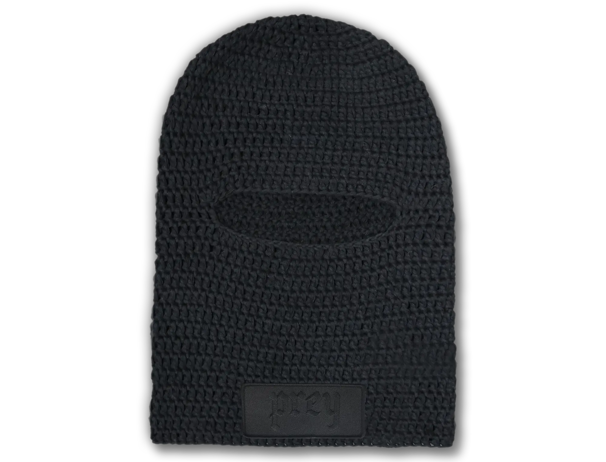 Black Crochet Balaclava