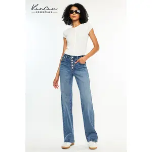 KANCAN - Darlene Essentials Women's Denim High Rise 90's Flare