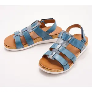 Revere Adjustable Leather Gladiator Sandals-Santori