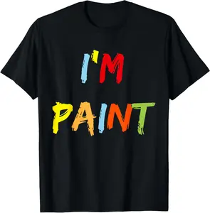 I Heart Love To Finger Paint I'm Paint Cute Couple Valentine T-Shirt Cotton Short Sleeve Shirt Casual Top streetwear