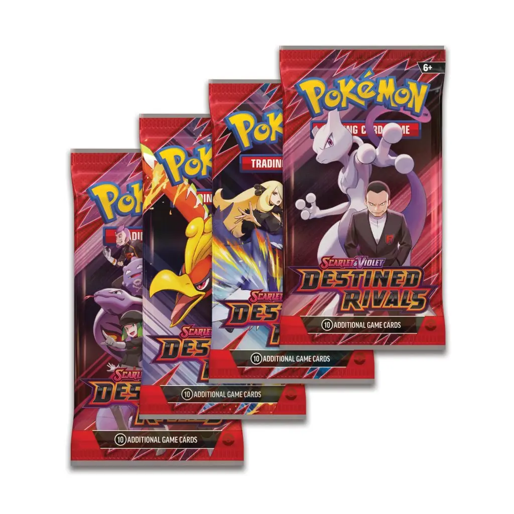 Pokémon TCG Destined Rivals Booster Pack - Additional Card Game Pack Random Pack Art - Single Pack