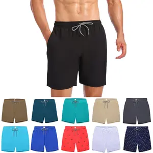 Men's Beach Swim Trunks with Quick-Dry Fabric & Soft Mesh Lining | Secure Side Pockets for Swimming, Travel, Summer Outings