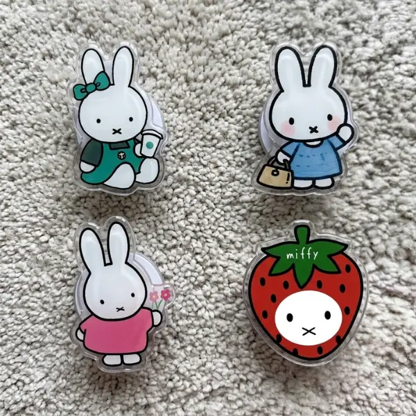 Cute Bunny Coffee magsafe Phone Grip, Kawaii Miffy Acrylic Griptok, Aesthetic Starbucks Lover Phone Stand, Coquette White Rabbit Tech Accessory, Gift for Book Worm