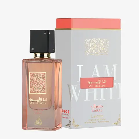 Lattafa Ana Abiyedh Coral 2.0 Eau De Parfum For Women Elegant Fragrance