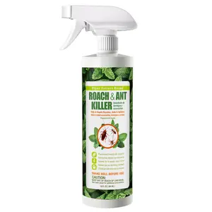 Roach & Ant Killer 16OZ, Kills on Contact, Extended 4-Week Deterrence, Kills Cockroaches, Ants & Other Indoor & Outdoor Crawling Insects, Peppermint Oil, Non-Toxic, Safe for Children & Pets