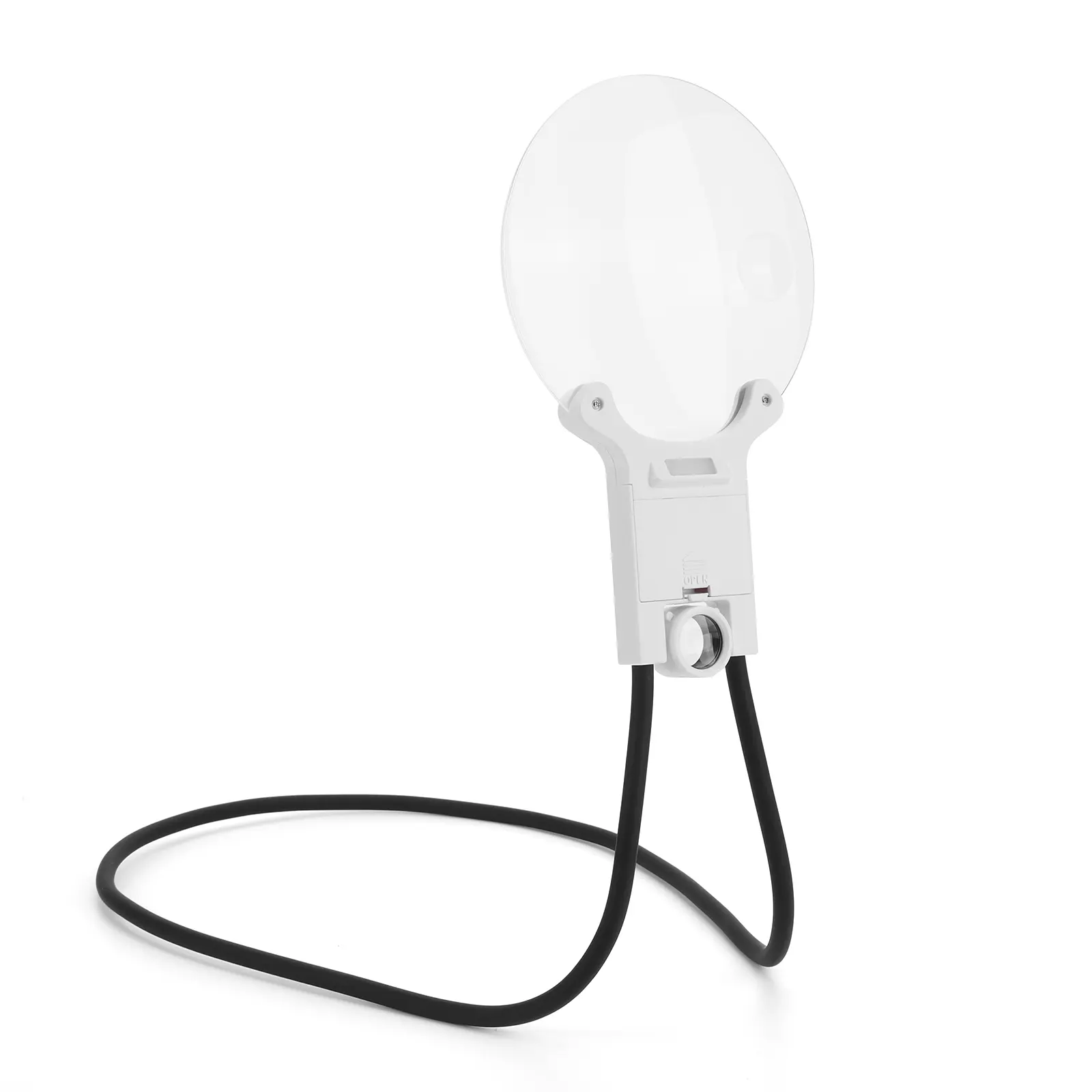 Portable Neck Magnifying Glass - 138mm, 16X Hands-Free, Rechargeable LED Light, Office Stationery Supplies, Desk Accessory for Reading, Sewing, Portable Magnifying Glass