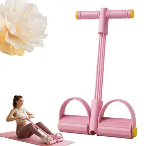 6-Tube Multi-Function Pedal Puller Resistance Band, Portable Home Gym Equipment for Sit-Ups & Strength Training, Durable Elastic Tension Rope for Yoga