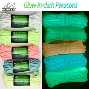 4mm Glow-in-dark Paracord, 10m Long, 250lb Tensile Strength, Ideal for Weaving, Camping, and Outdoor Activities