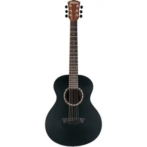 Washburn G-Mini 5 Apprentice Series 7/8 Size Acoustic Guitar, Black Matte (AGM5BMK-A-U)