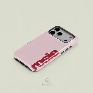 Rosie Print Phone Case, Durable Two-In-One Protection, Fits iPhone & Samsung Models, Perfect Holiday Gift, Simple Fashion Design