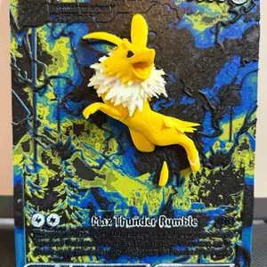 Jolteon 3d Art Card Print