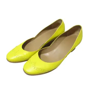 Pre-owned HERMÈS Other Small Leather Goods Wingtip Wedge Pumps 37.5