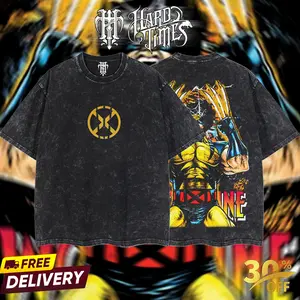 HardTimesClothing - Weapon X Retro Limited Vintage, Collection Movie Oversized Washed Tee Acid Washed Lightweight TSHIRT, Gift for him her Clothes Cotton Superhero, Super villain. (Copy) (Copy) (Copy)
